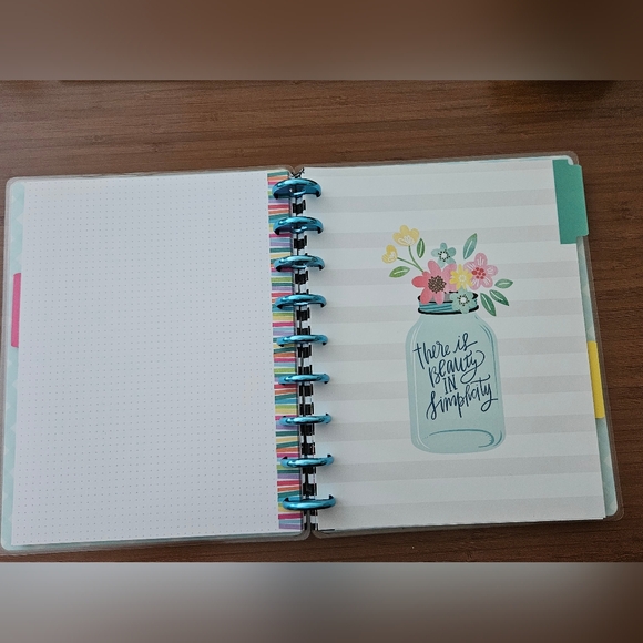 Happy Planner Notebook Standard Size + Metal Discs & 2 Folders | Lined & DotGrid - Picture 7 of 10